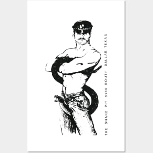 Snake Pit Vintage Retro Cowboy Leather Gay LGBT Texas Posters and Art